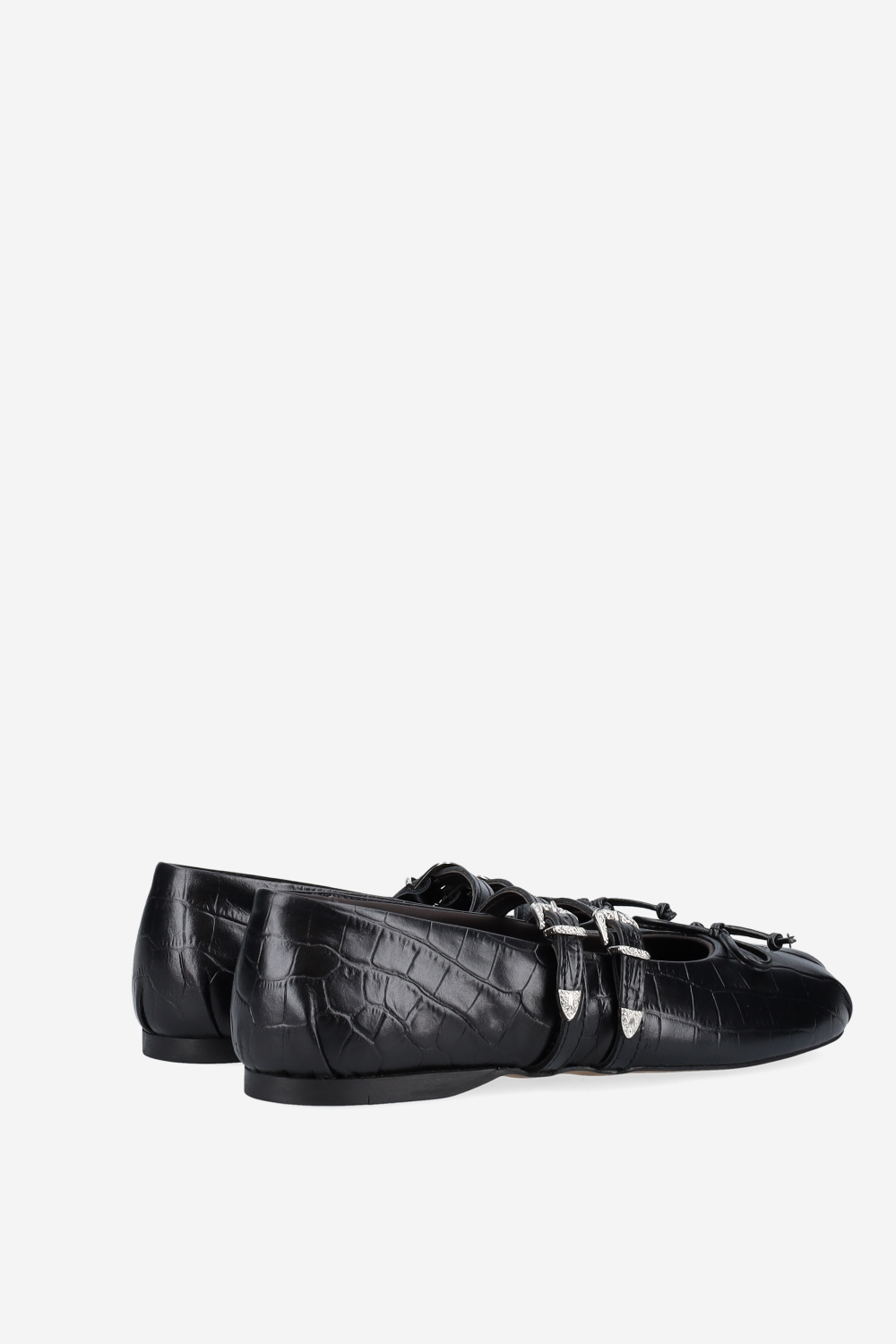 Vita leather western ballerinas