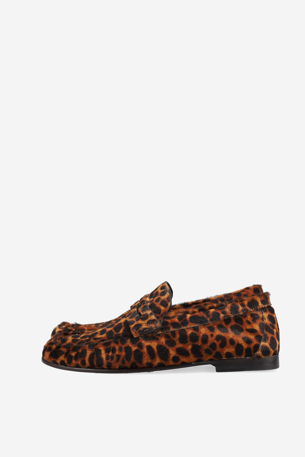 Penny wrinkle pony-hair loafers