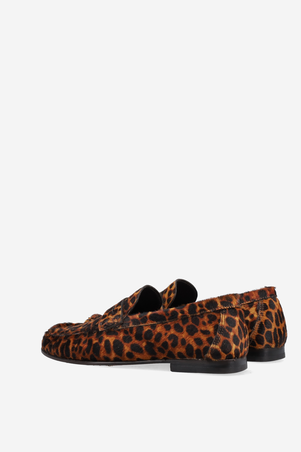 Penny wrinkle pony-hair loafers