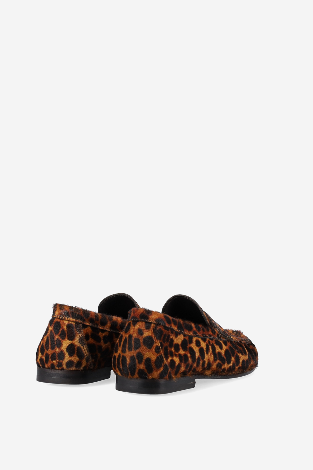 Penny wrinkle pony-hair loafers