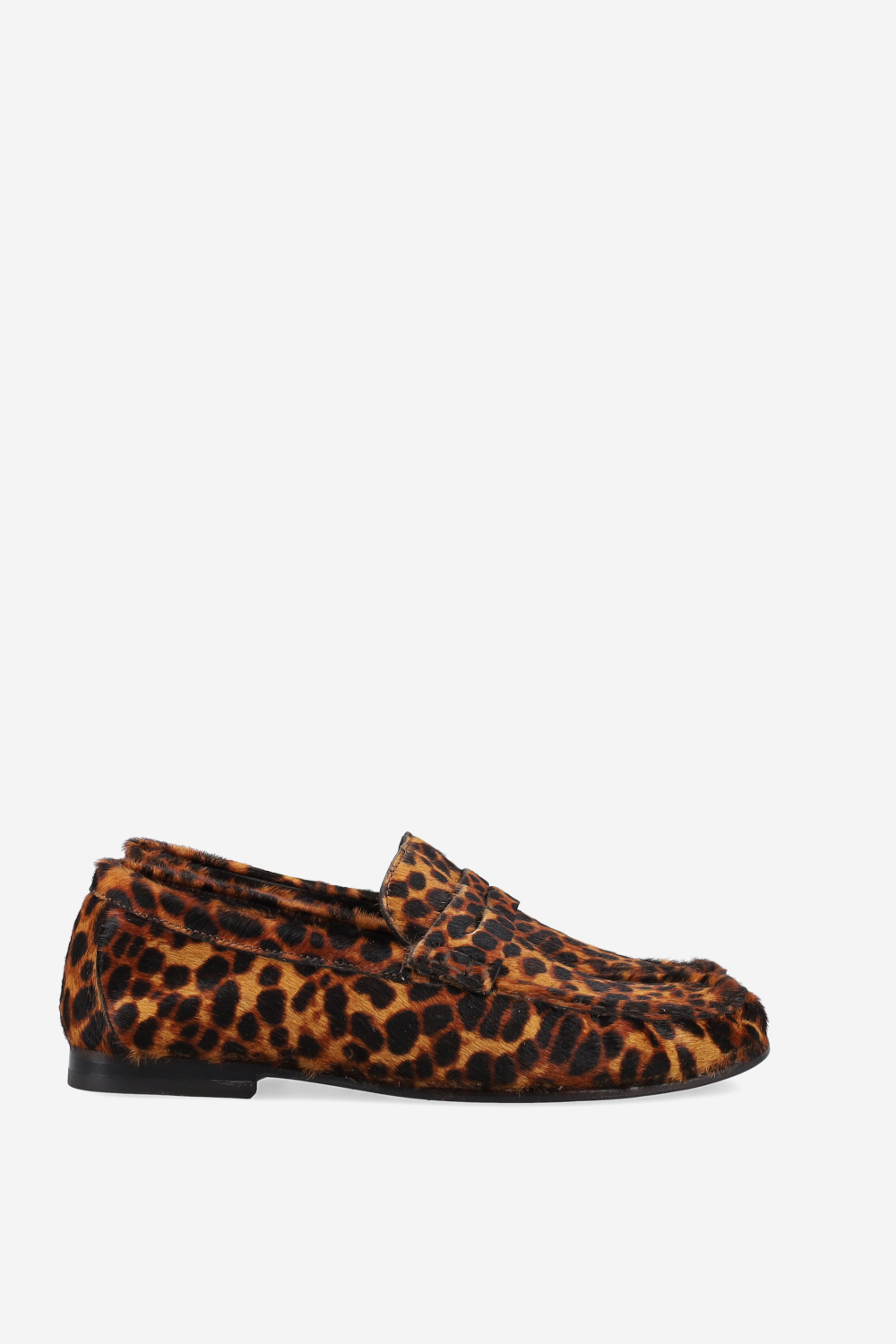 Penny wrinkle pony-hair loafers
