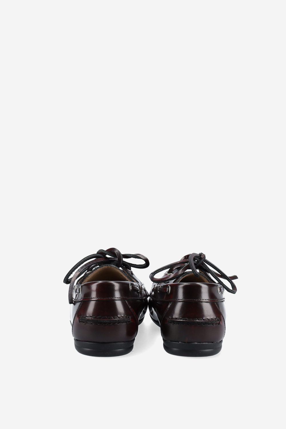 Brushed leather boat loafers