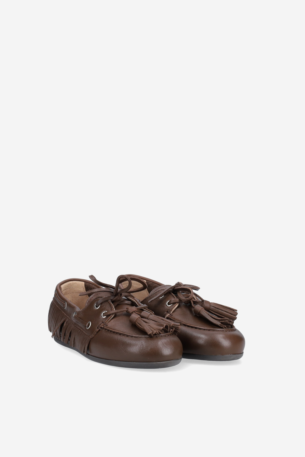 Native tassel boat loafers