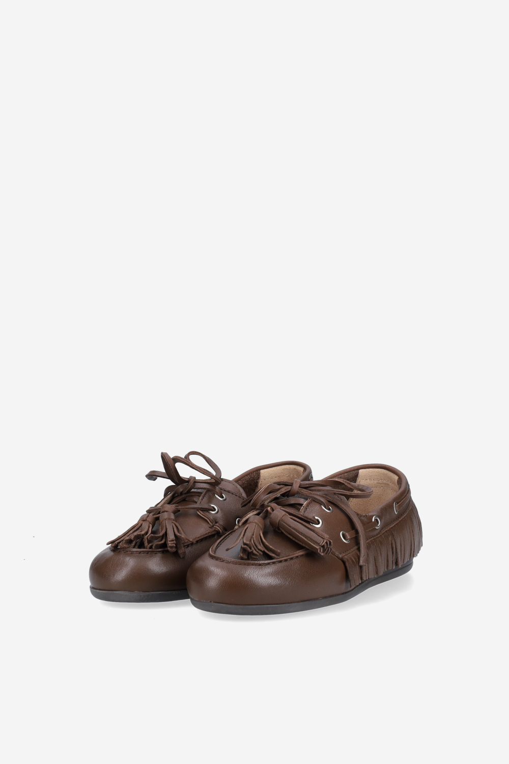 Native tassel boat loafers