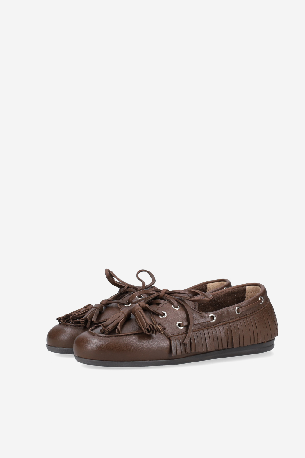 Native tassel boat loafers