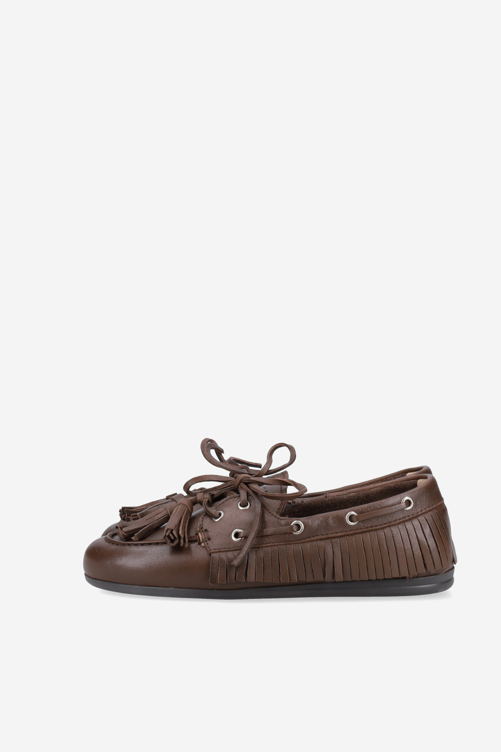 Native tassel boat loafers