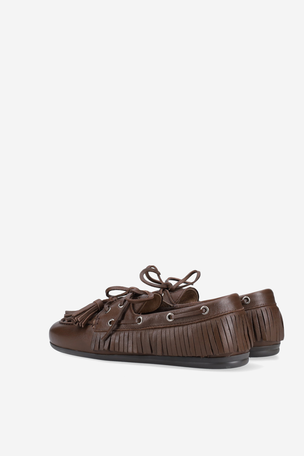 Native tassel boat loafers