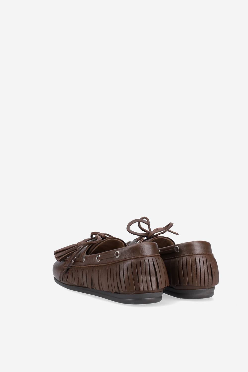 Native tassel boat loafers