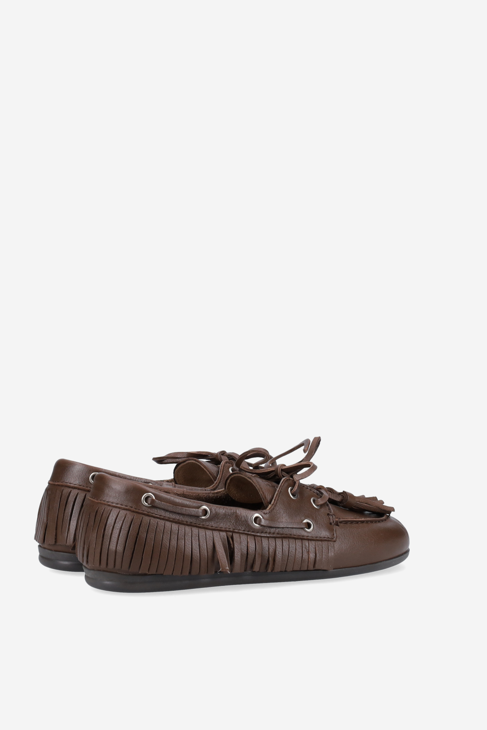 Native tassel boat loafers