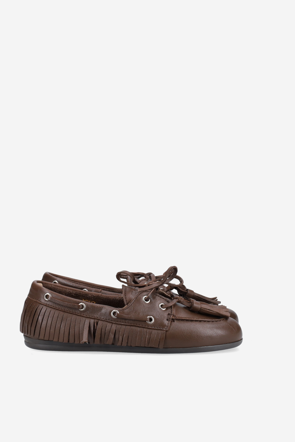 Native tassel boat loafers