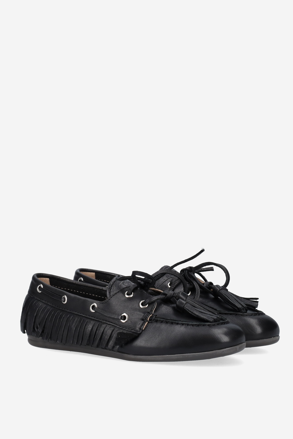 Native tassel boat loafers