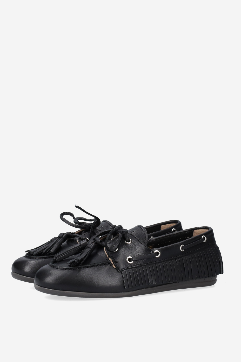 Native tassel boat loafers