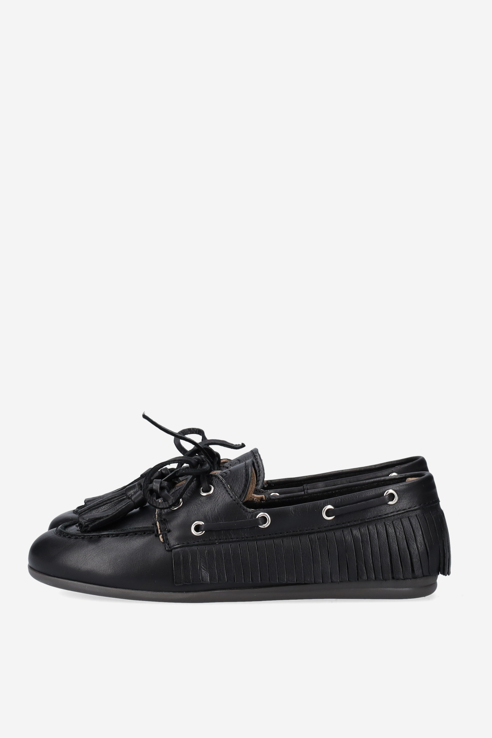 Native tassel boat loafers