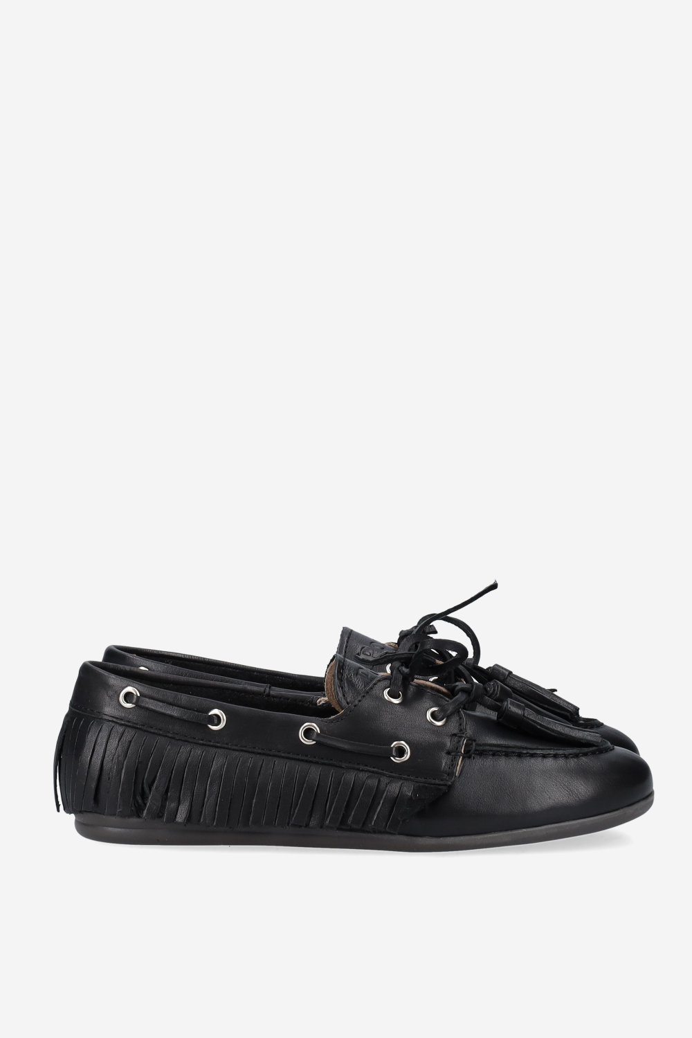 Native tassel boat loafers