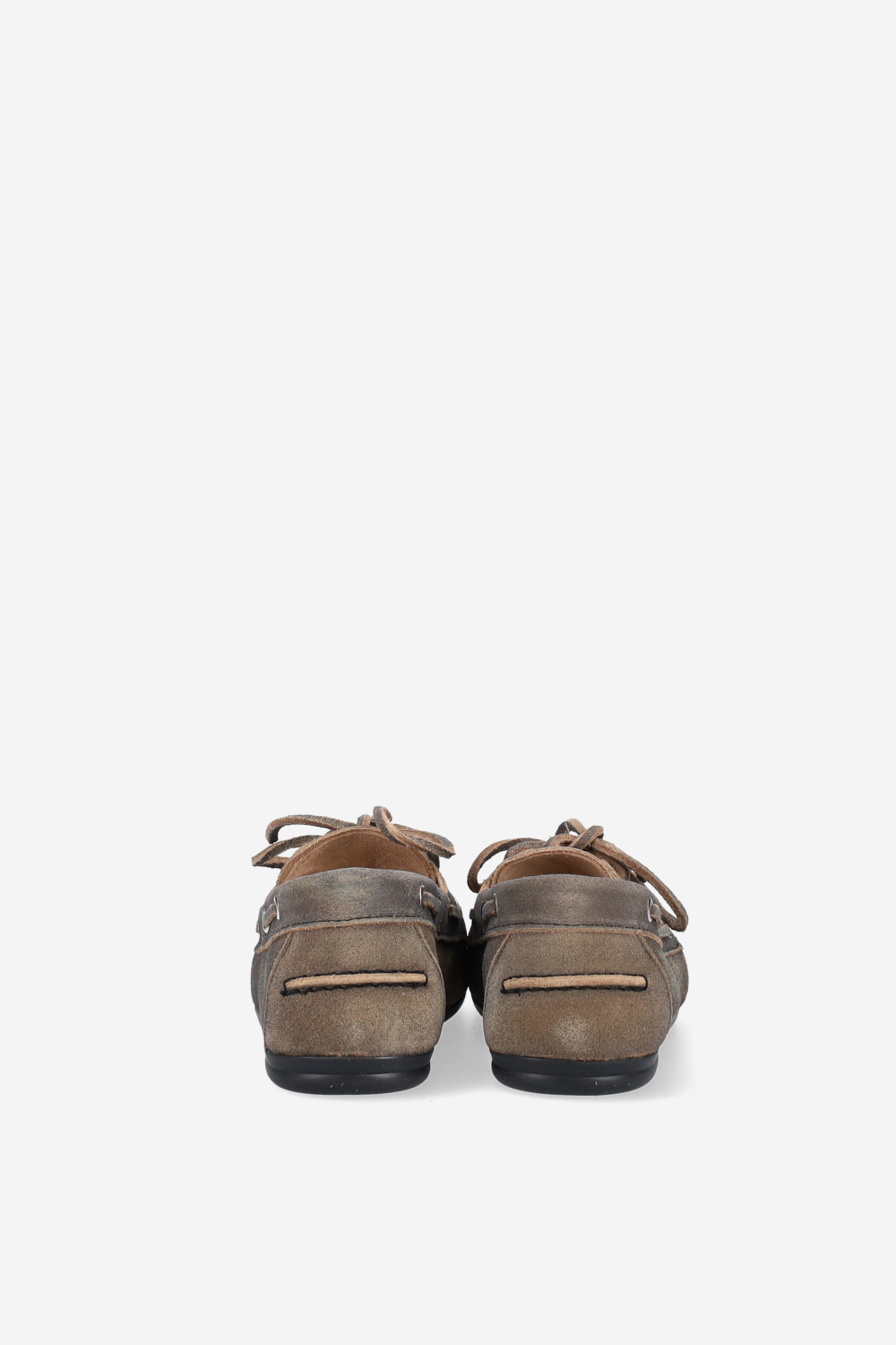 Brushed suede boat loafers