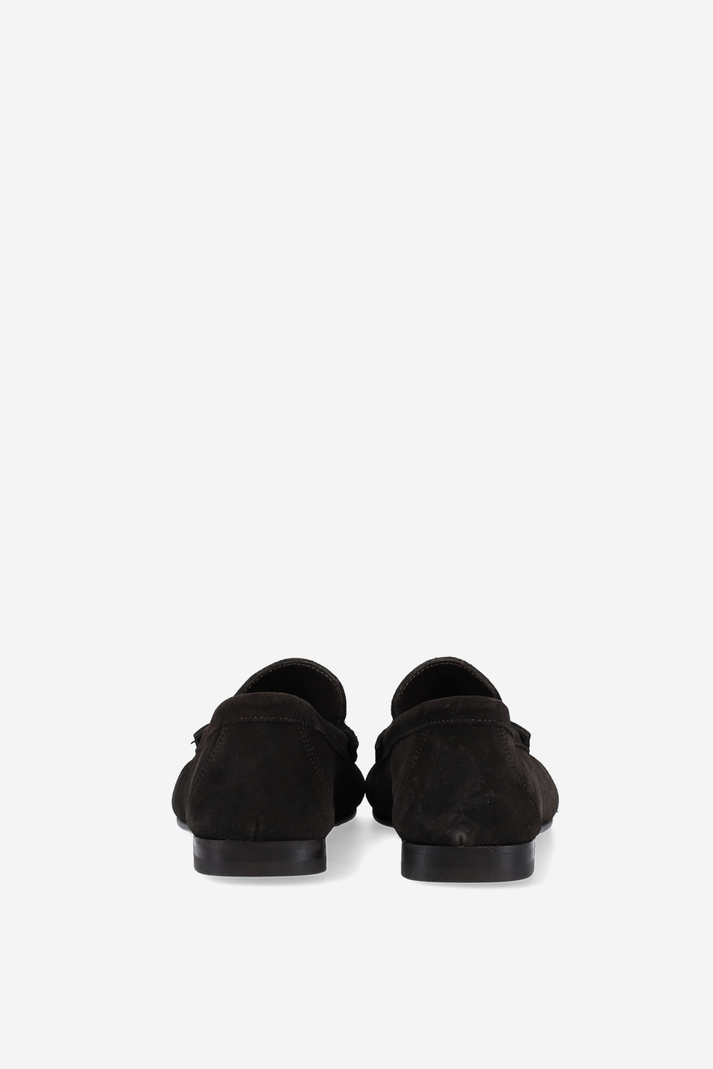 Penny wrinkle suede loafers