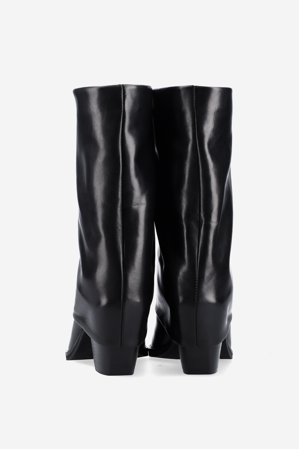 Fold-over leather boots