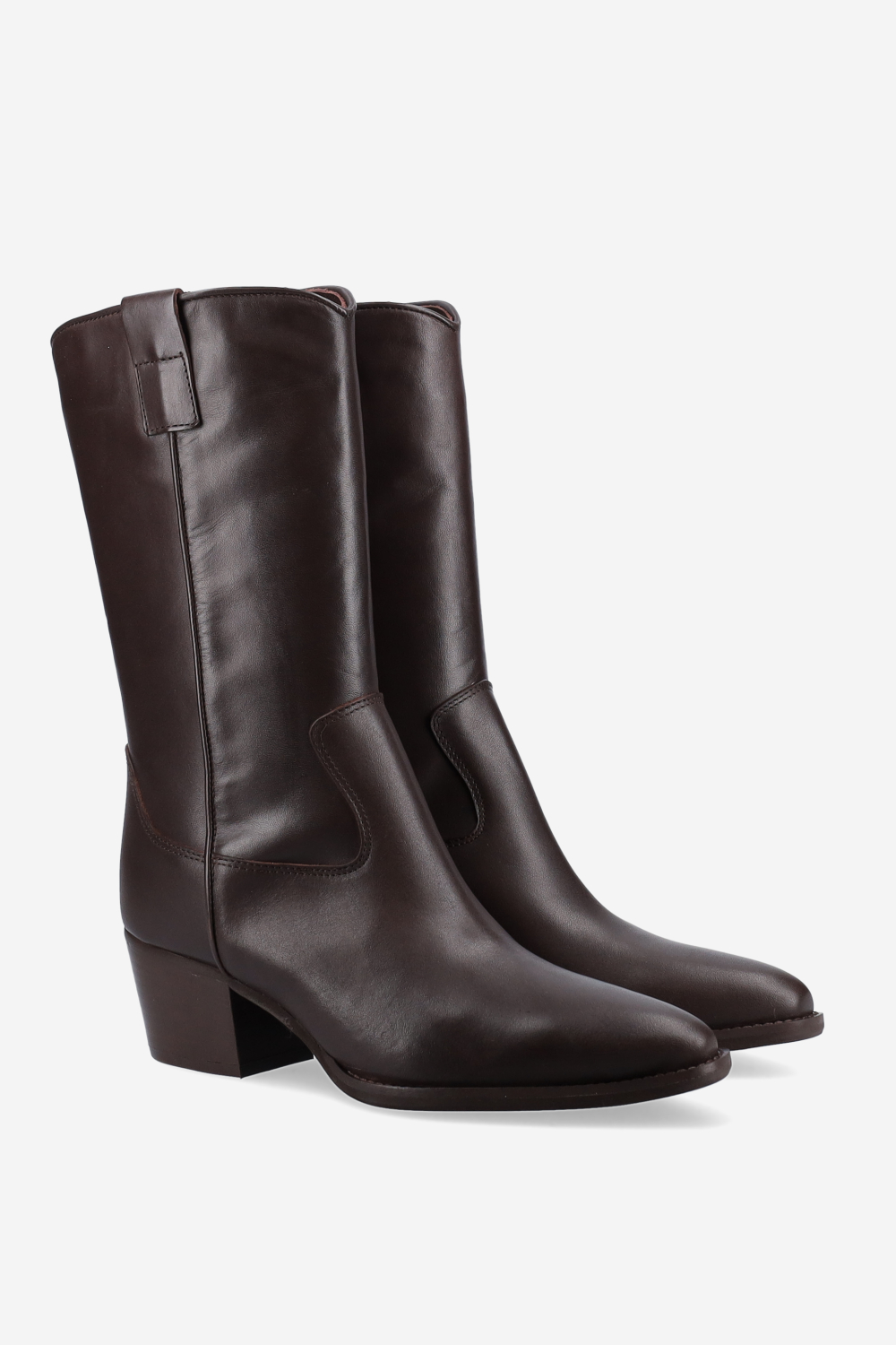 Leather ankle boots