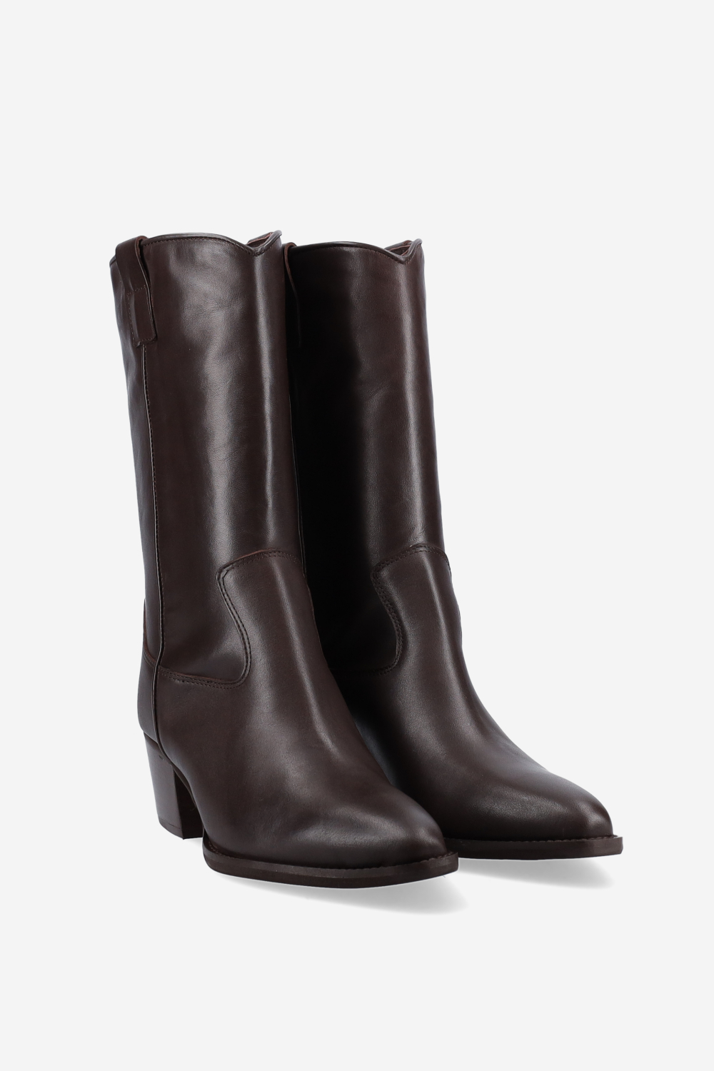 Leather ankle boots