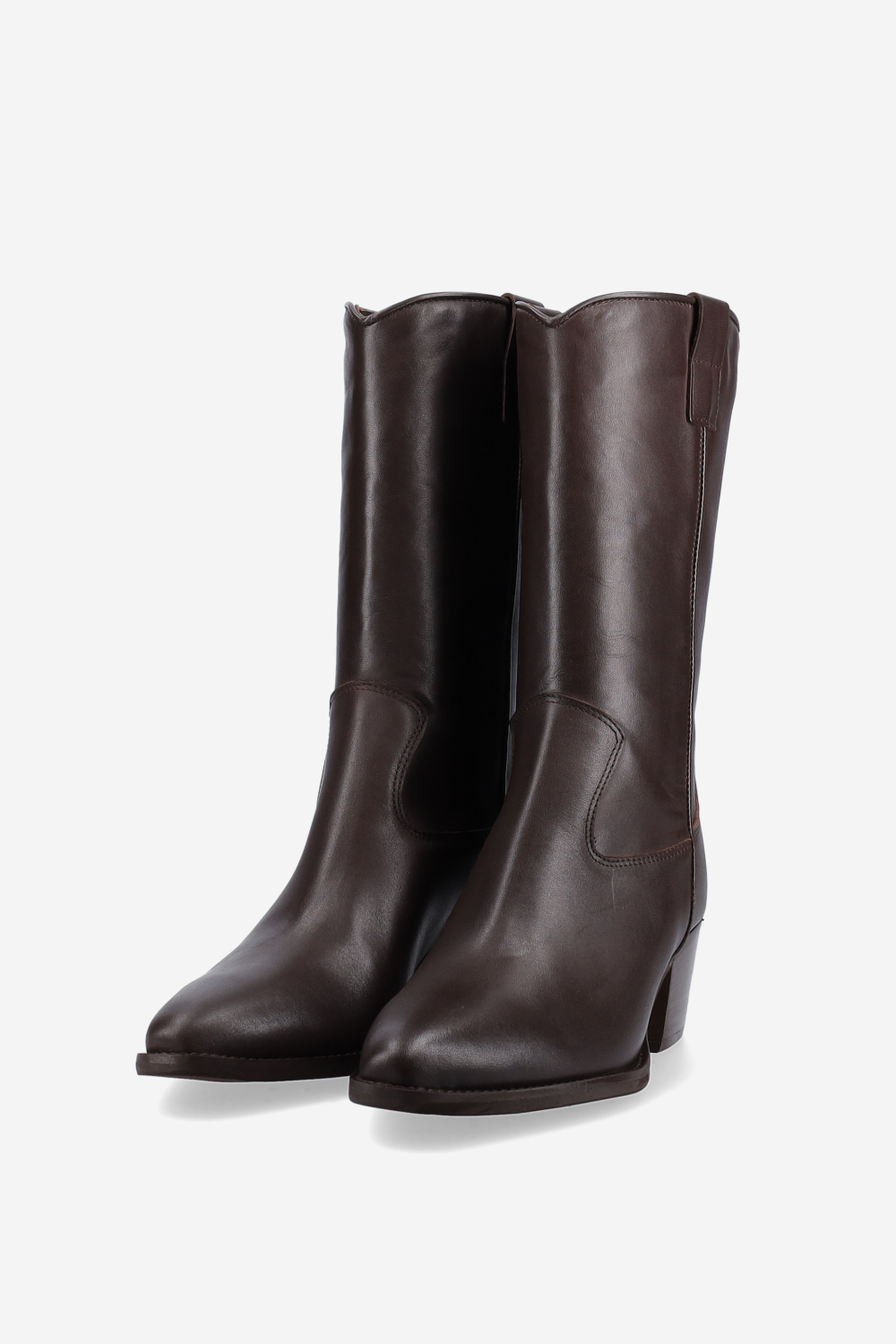 Leather ankle boots