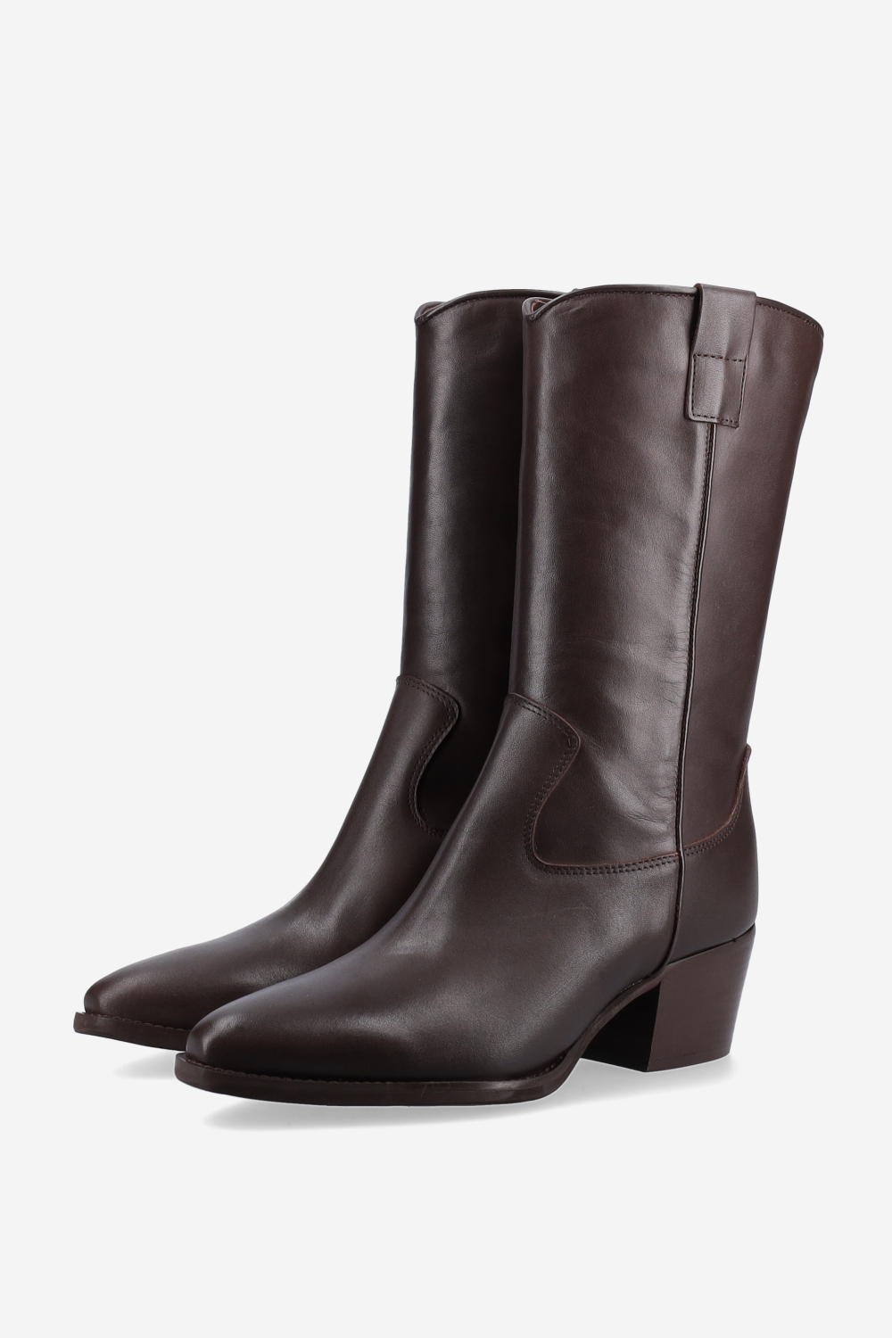Leather ankle boots
