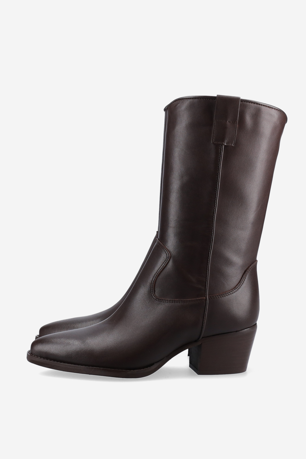 Leather ankle boots
