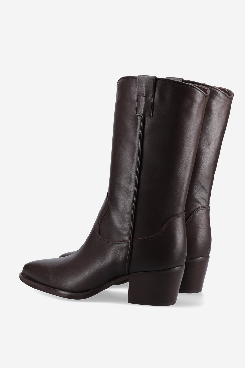 Leather ankle boots