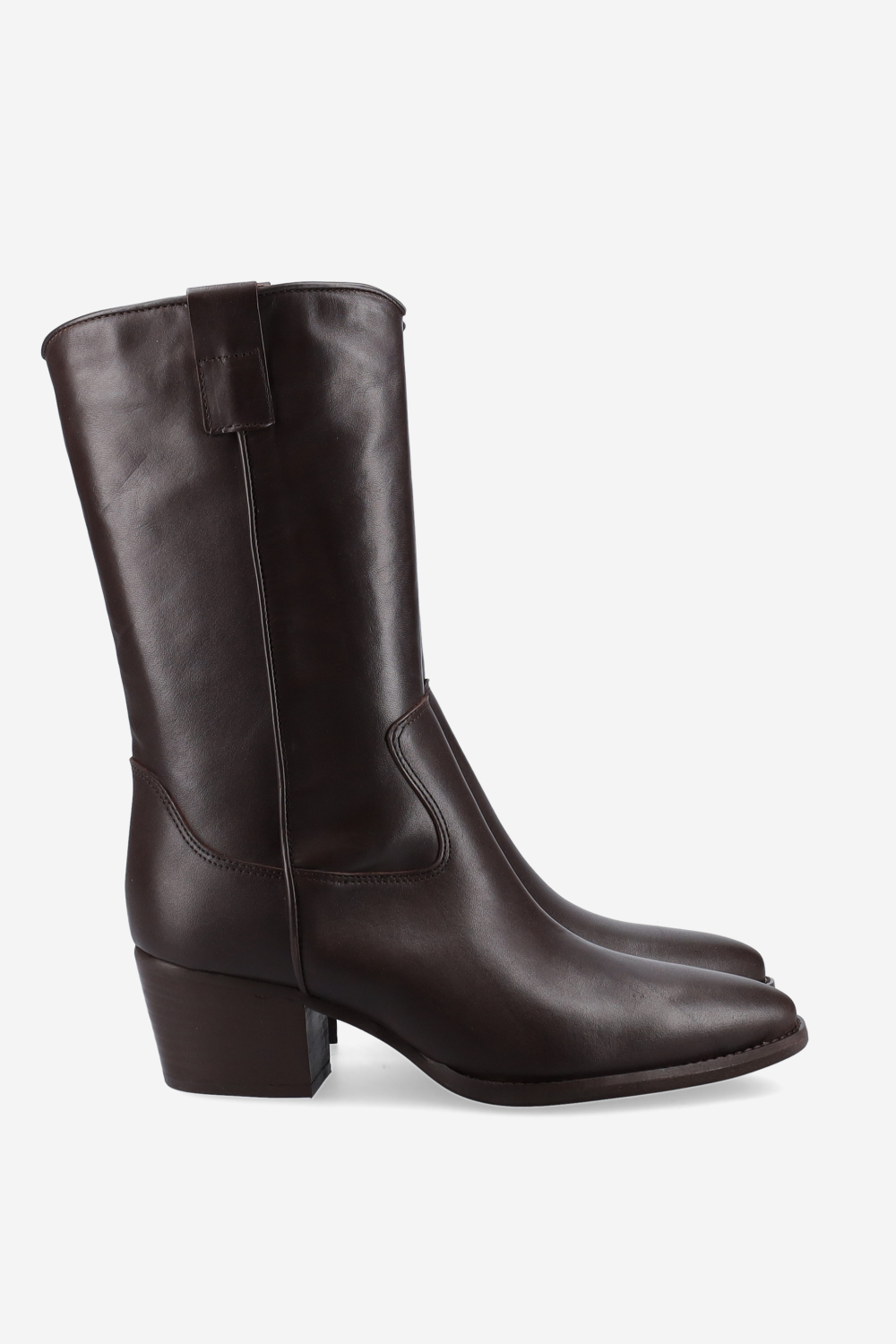 Leather ankle boots
