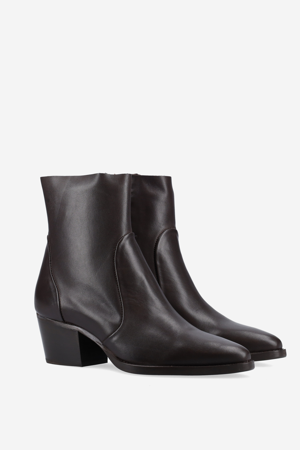 Leather ankle boots