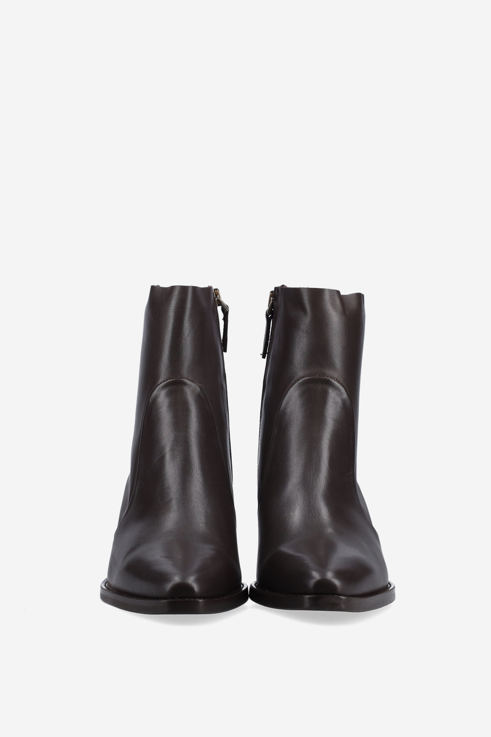Leather ankle boots