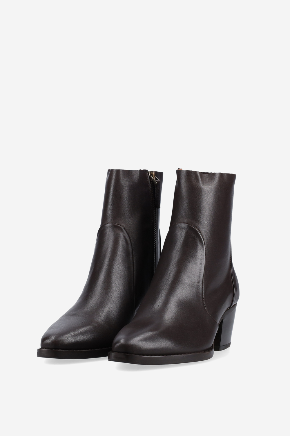 Leather ankle boots
