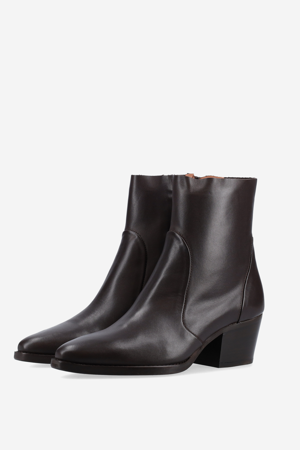 Leather ankle boots