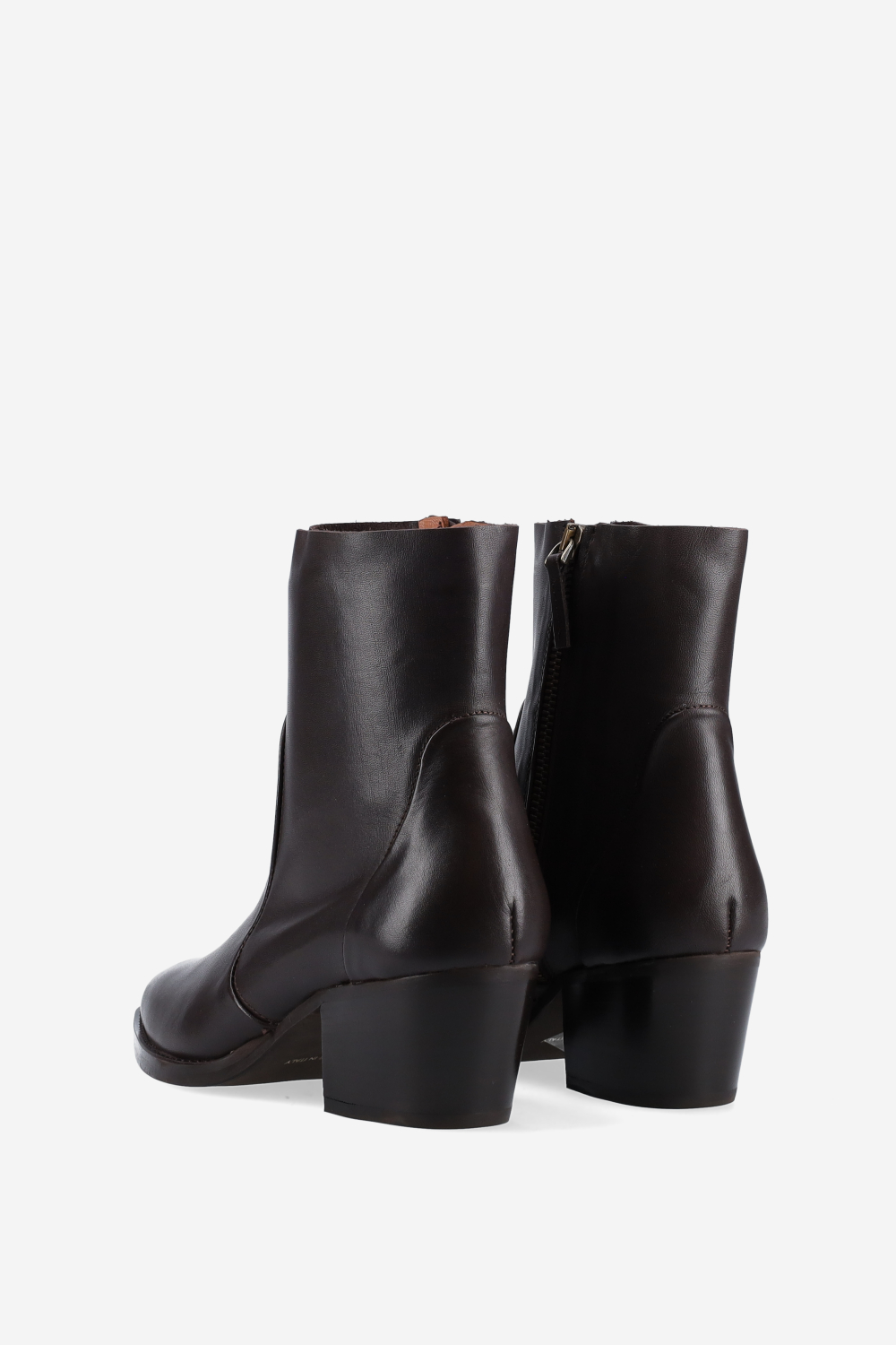 Leather ankle boots
