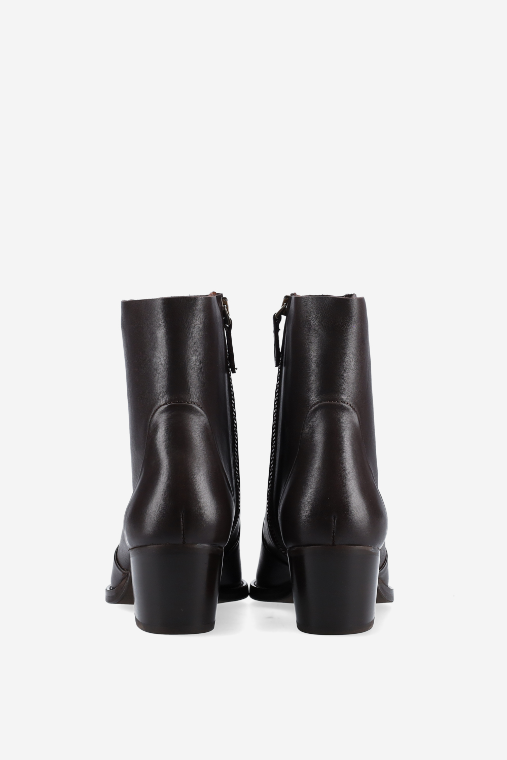 Leather ankle boots