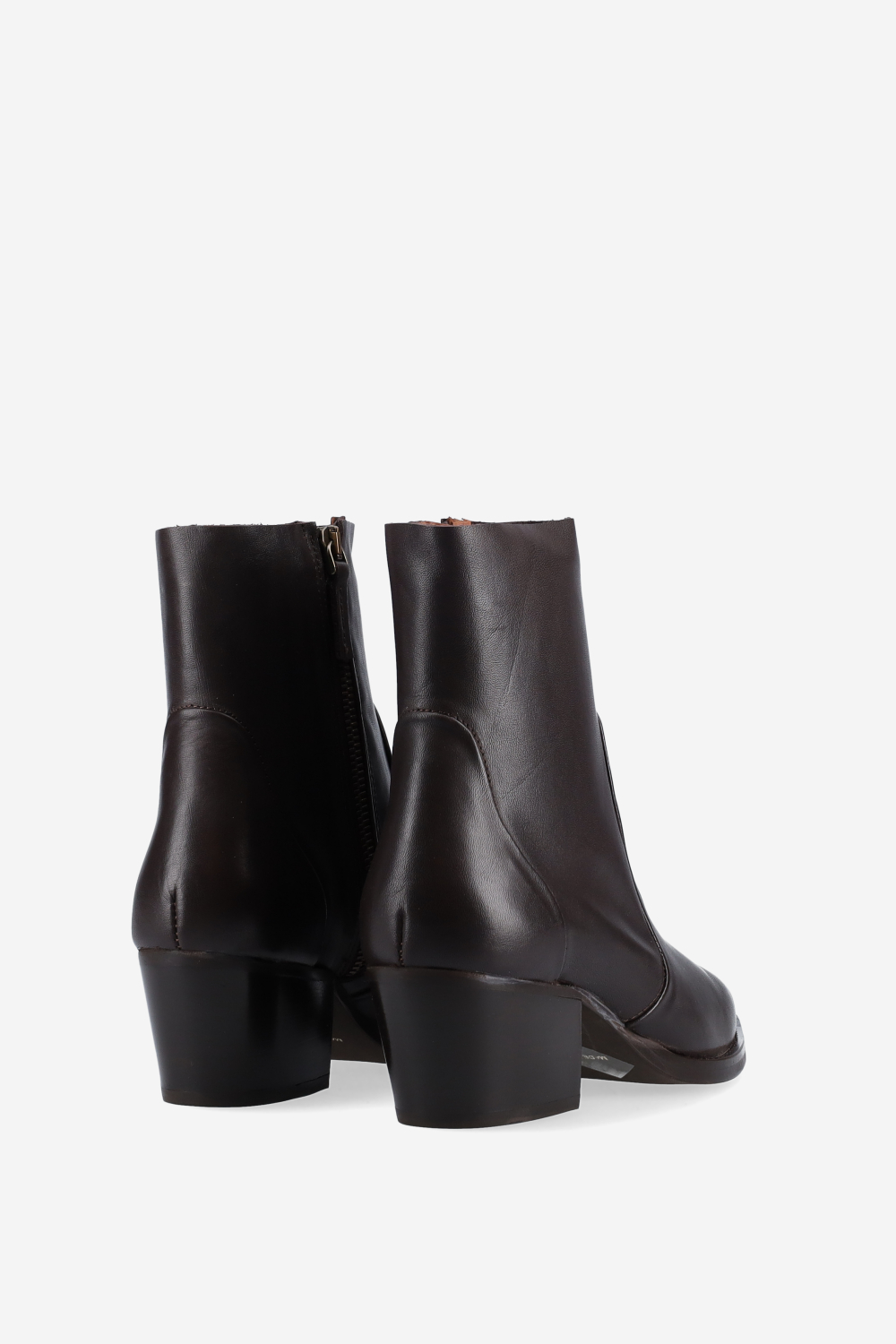 Leather ankle boots