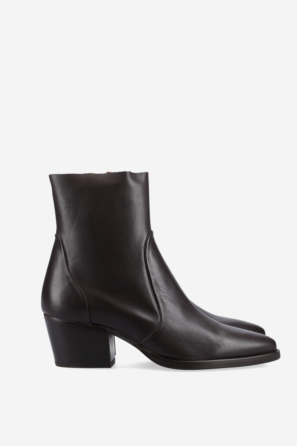 Leather ankle boots