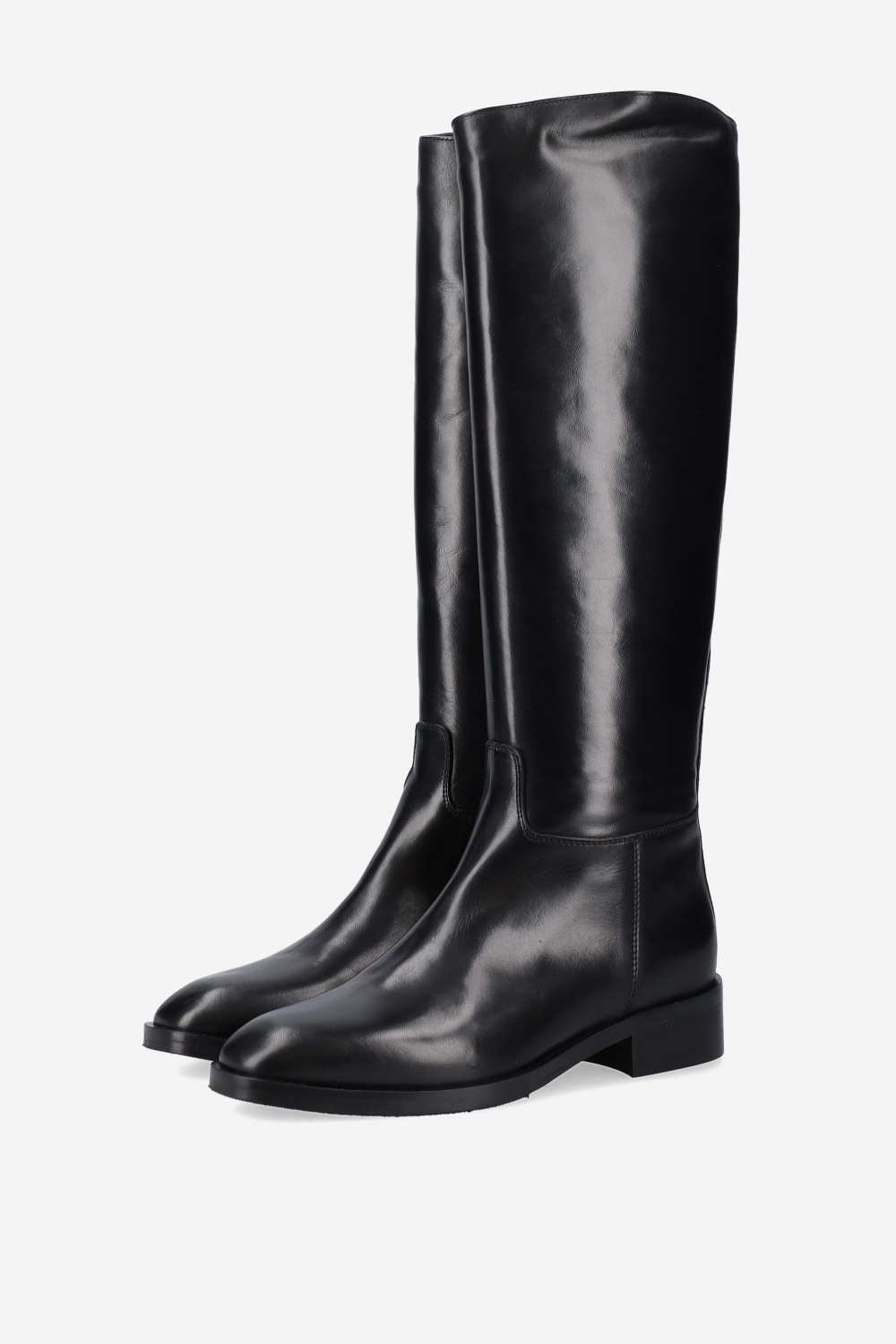 Zipped leather boots
