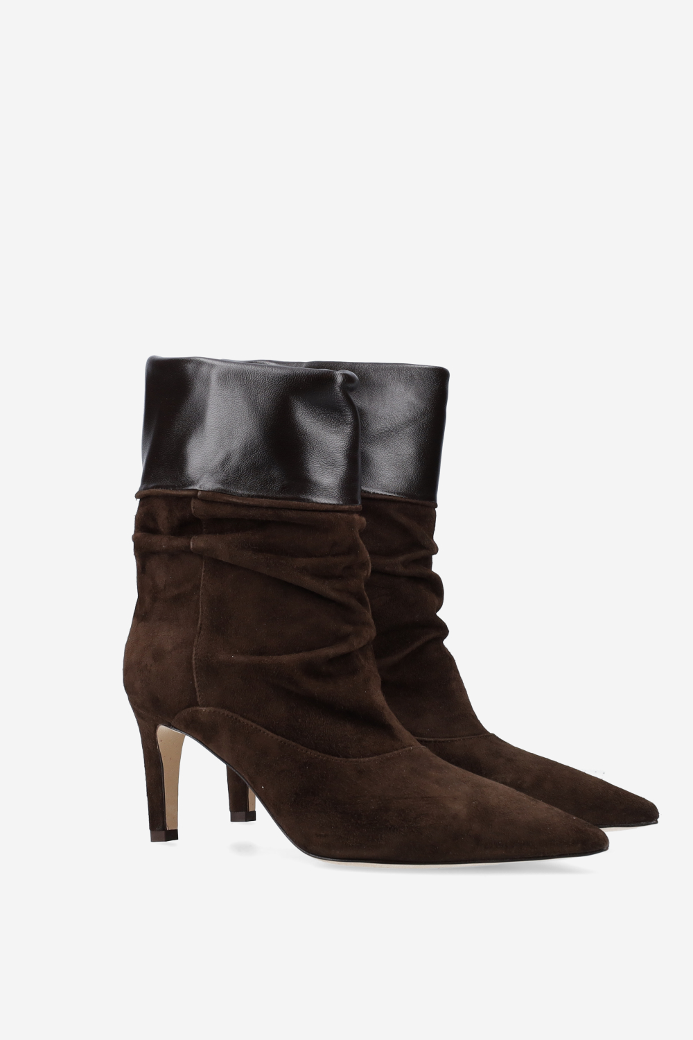 Slouchy suede ankle boots