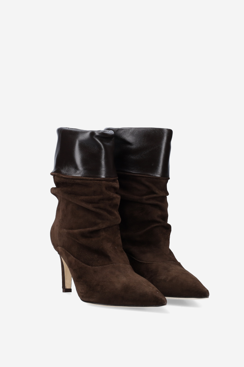 Slouchy suede ankle boots