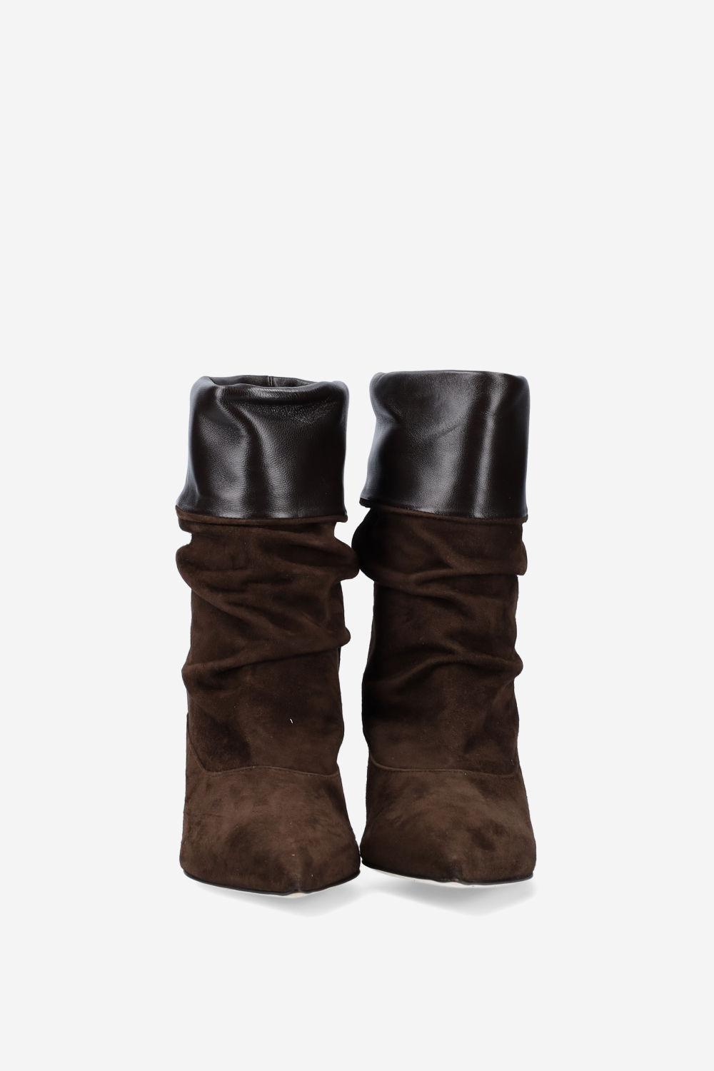 Slouchy suede ankle boots
