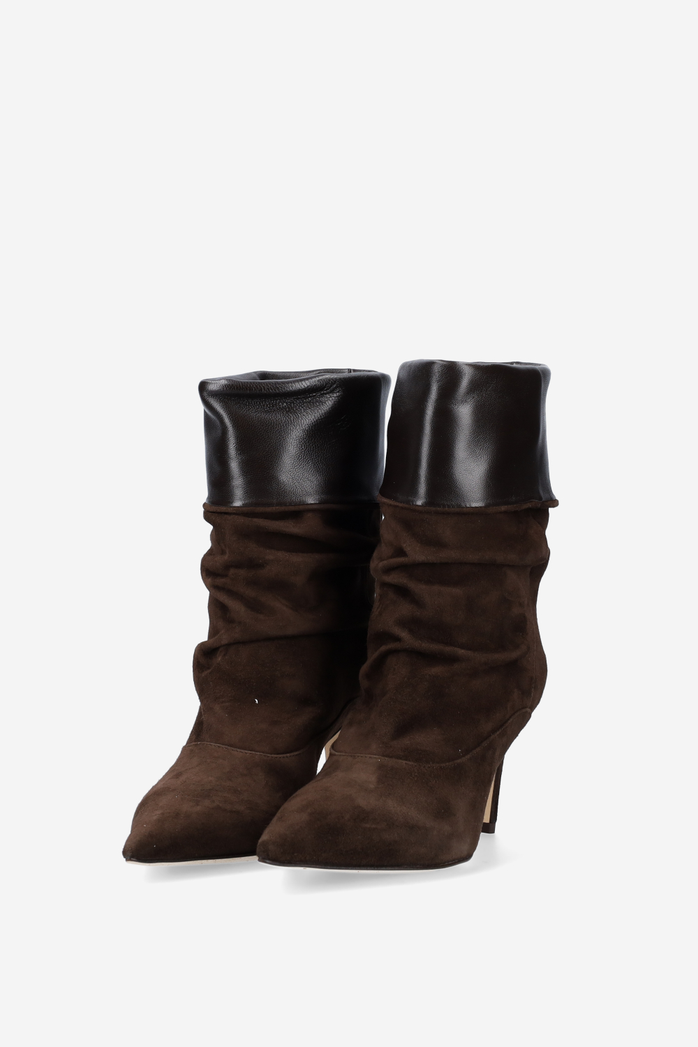 Slouchy suede ankle boots