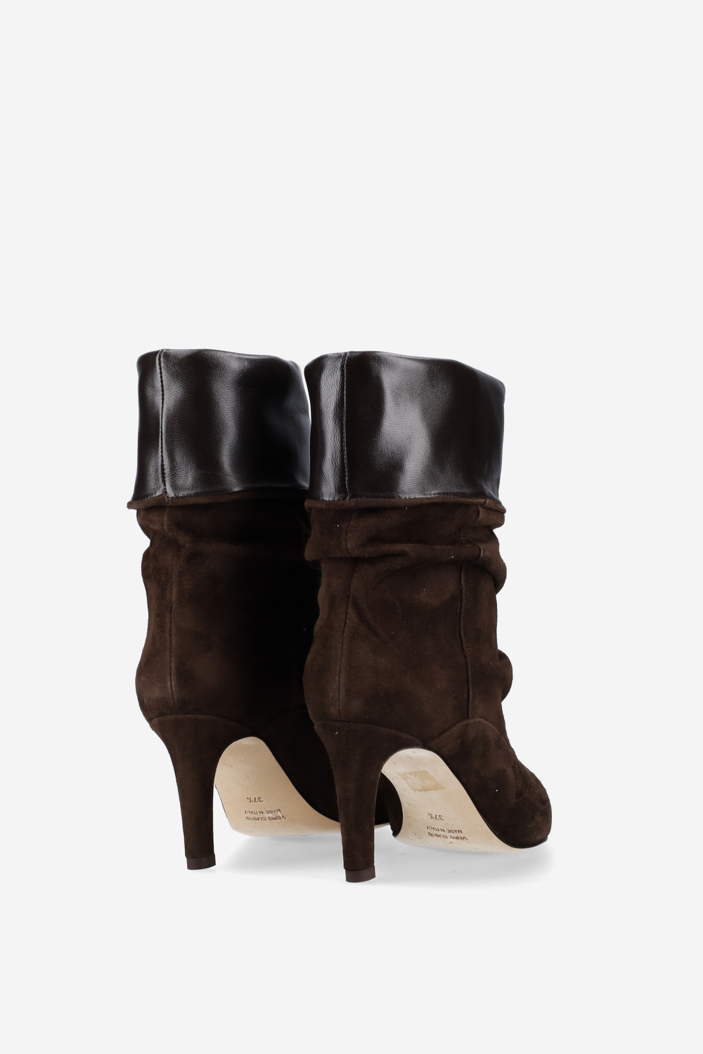 Slouchy suede ankle boots