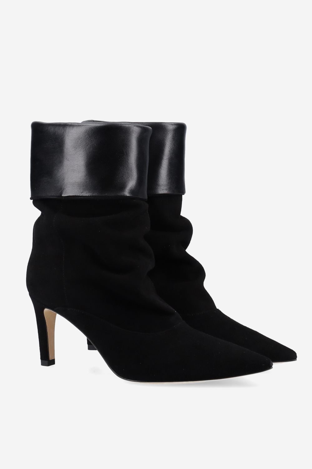 Slouchy suede ankle boots