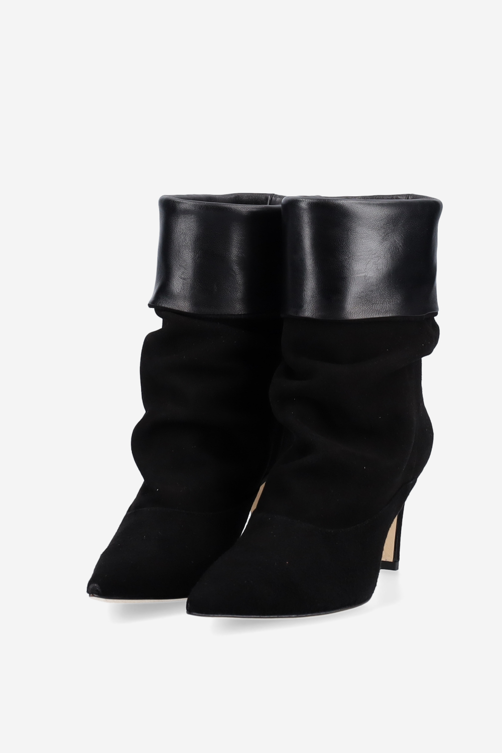 Slouchy suede ankle boots