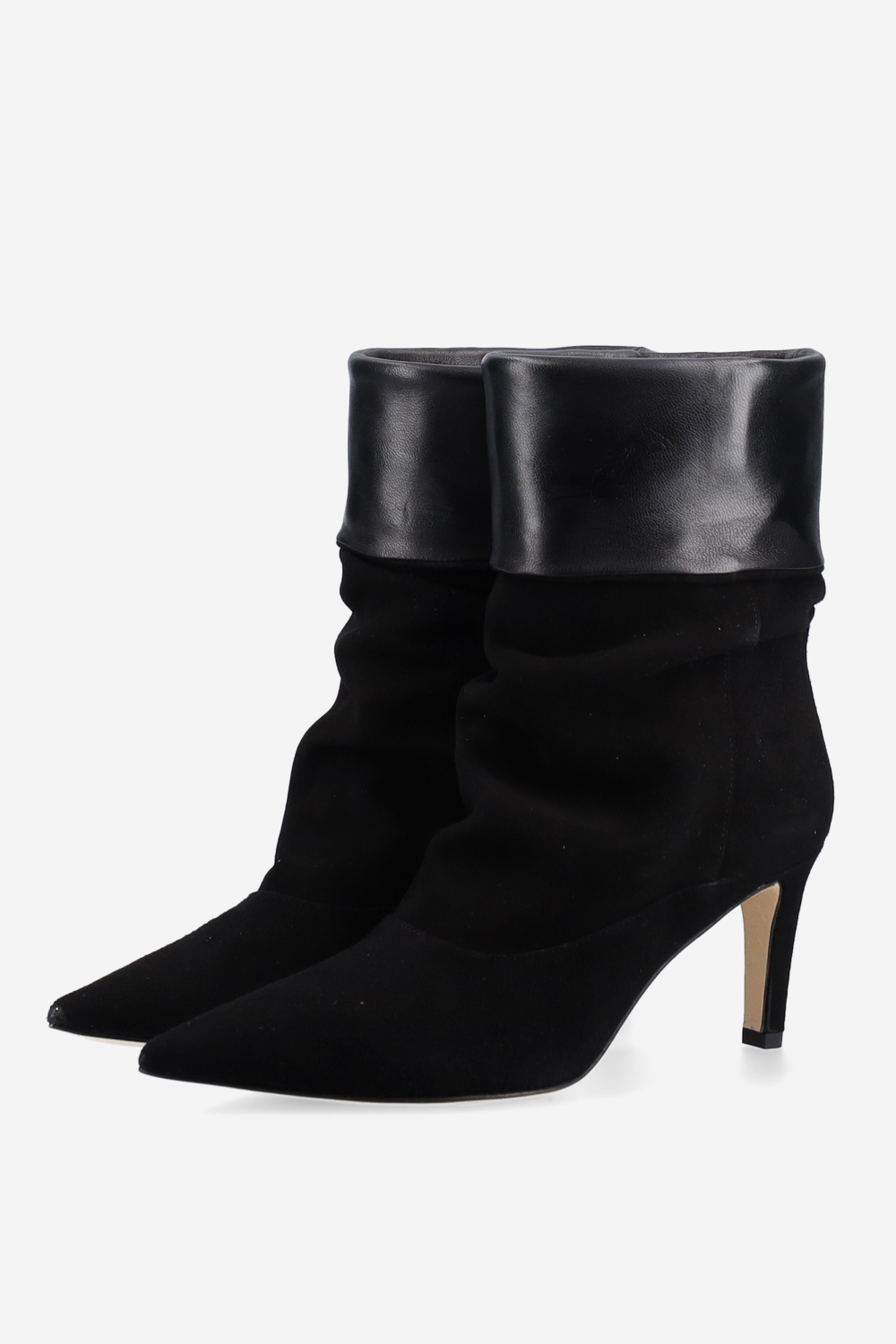 Slouchy suede ankle boots