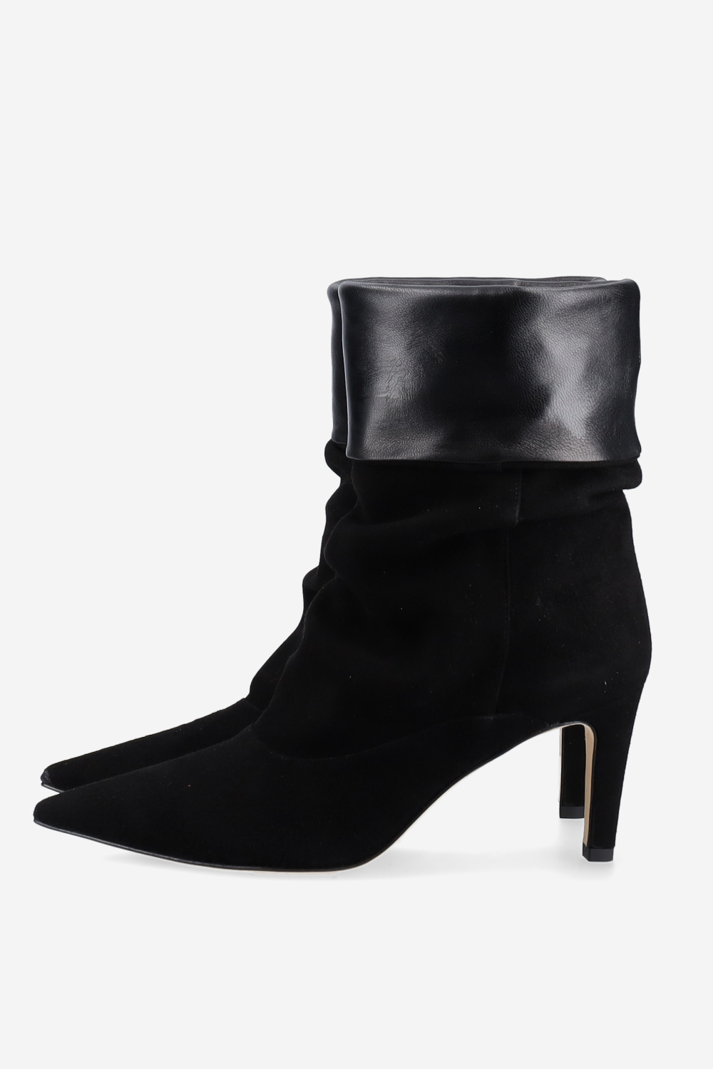 Slouchy suede ankle boots