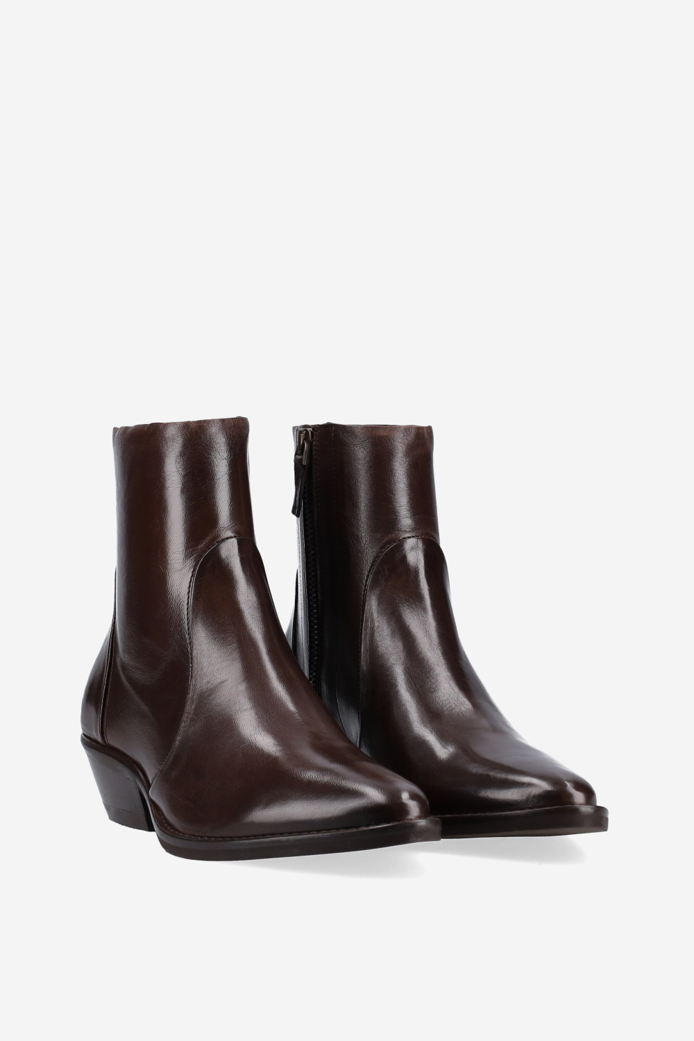 Leather ankle boots