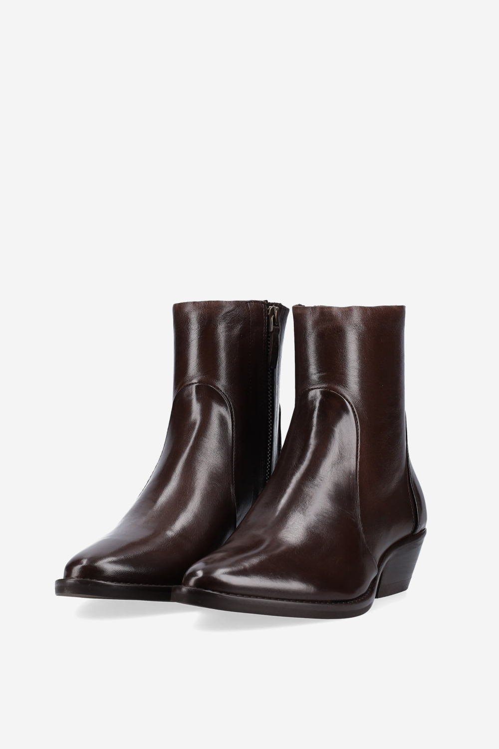 Leather ankle boots