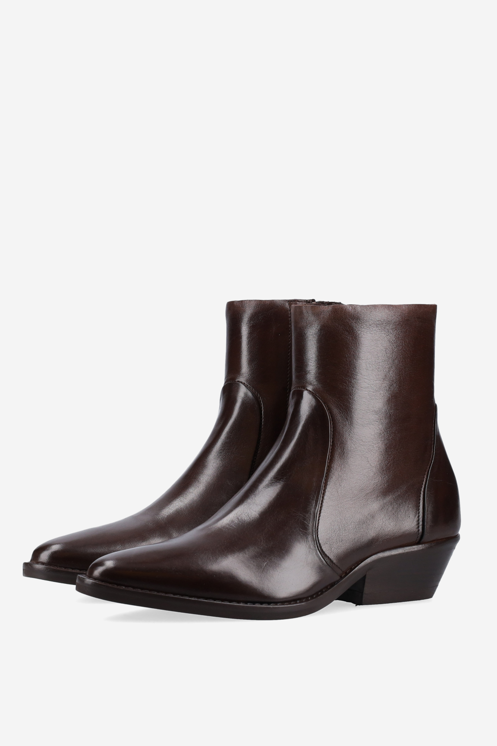 Leather ankle boots