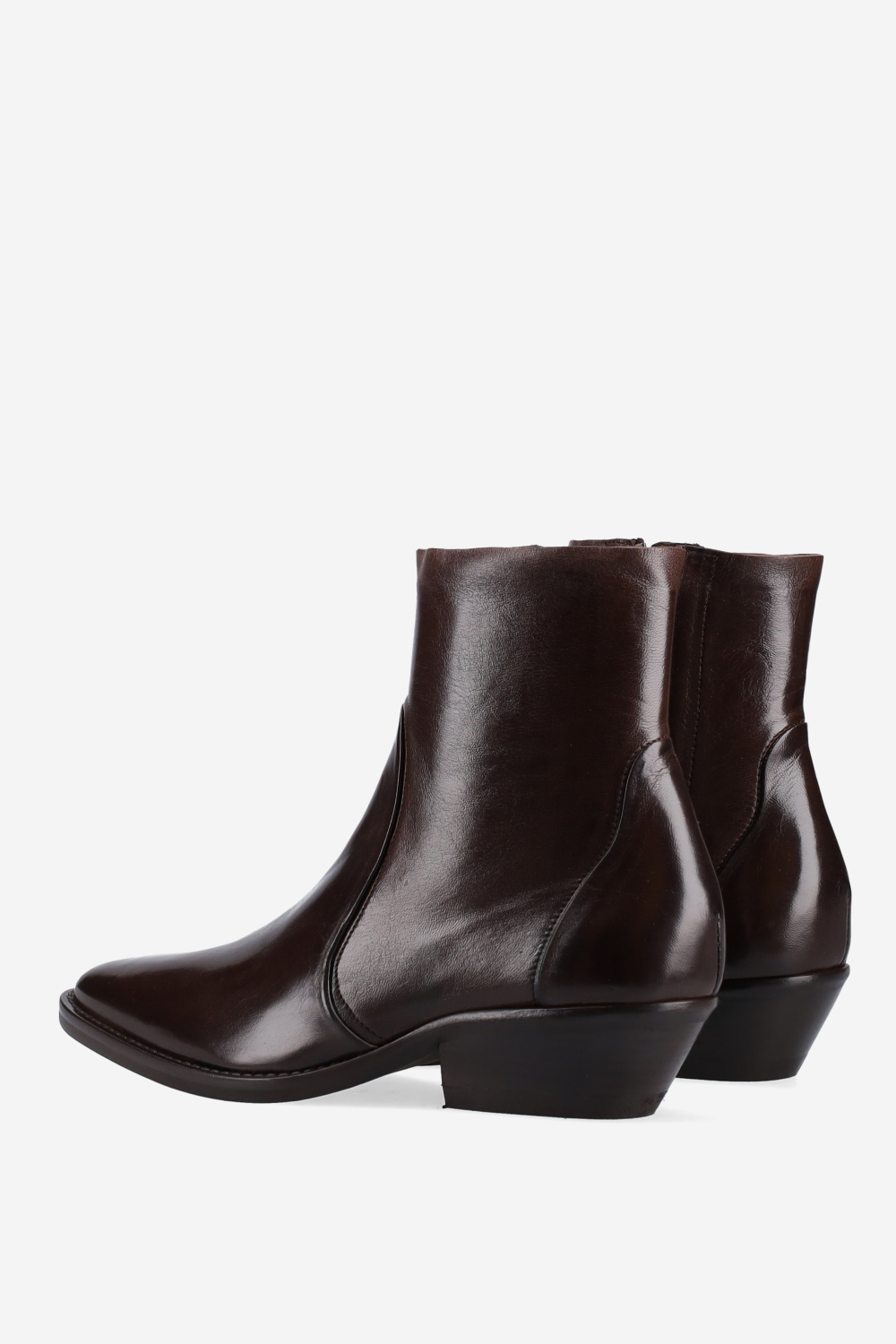 Leather ankle boots